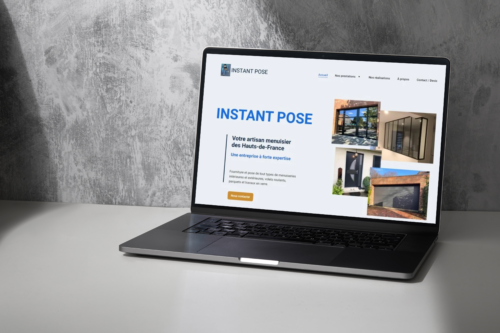 mockup présentant le site instant-pose.com